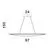 Pendul LED Nova Luce Agos, 32W, auriu