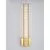 Aplica cristal LED Nova Luce Aurelia, 19W, baza patrata, auriu-transparent