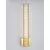 Aplica cristal LED Nova Luce Aurelia, 19W, 3500K, 950 lumeni, H600 mm, baza patrata, auriu