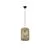 Pendul Nova Luce Griffin, 1xE27, D 270, lemn natural-negru