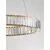 Pendul cristal LED Nova Luce Aurelia, 41W, 3500K, 2050 lumeni, D600 mm, Hmax 1500 mm, auriu, dimabil Triac