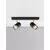 Aplica / plafoniera Nova Luce Pogno, 2xGU10 max. 10W, L350 mm, negru, auriu