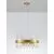 Candelabru cristal Nova Luce Crown, 14xG9, D55 cm, auriu