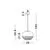 Pendul Nova Luce Maeve, 1xE27, auriu antic-transparent