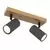 Plafoniera Globo Lighting Robby, 2xGU10, maro, negru