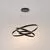 Pendul LED Maytoni Rim, 115W, 3000k, negru
