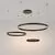 Pendul LED Maytoni Rim, 115W, 3000k, negru