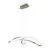Pendul LED Maytoni Curve, 42W, auriu