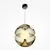 Pendul LED Maytoni Rebel, 6W, alb-auriu-transparent