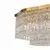 Plafoniera Maytoni Dune, 6xE14, auriu-transparent