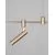 Proiector LED structura magnetica Nova Luce Cron / Grammi, 5W, 3000K, D3.2 cm, auriu, IP20