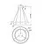 Pendul LED Maytoni Rim, 88W, 2 segmente, alama