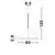 Structura magnetica circulara Nova Luce Dion, 60W, auriu satinat, IP20