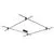Structura magnetica Nova Luce Puzzle, 100W, negru nisipiu, IP20