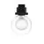 Corp de iluminat LED sina Nova Luce Karma, 5W, negru nisipiu, IP20