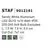 Spot fix Nova Luce Staf, 1xGU10, 75x75 mm, alb, incastrat