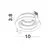 Spot mobil Nova Luce Cedi, 1xGU10, D100 mm, alb-negru, incastrat