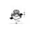 Rama spot fix LED Nova Luce Oblivion, patrat, negru