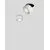 Spot mobil LED Nova Luce Universal, 13W, 3000K, D100 mm, alb, incastrat