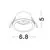 Spot fix Nova Luce Kido, 1xGU10, D68 mm, alb, incastrat