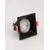 Spot fix Nova Luce Staf, 1xGU10, 75x75 mm, negru, incastrat