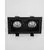 Spot mobil Nova Luce Cedi, 2xGU10, negru, incastrat