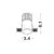 Spot fix LED Nova Luce Selene, 5W, 3000K, D38 mm, alb, incastrat