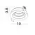Spot mobil Nova Luce Cedi, 1xGU10, D100 mm, negru, incastrat