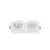 Spot fix Nova Luce Staf, 2xGU10, alb, incastrat