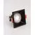 Spot fix Nova Luce Staf, 1xGU10, 75x75 mm, negru, incastrat