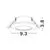 Spot fix Nova Luce Tex, 1xGU10, D93 mm, alb, incastrat, IP44