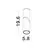 Spot mobil Nova Luce Boston, 1xGU10, D58 mm, negru