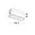 Spot fix LED Nova Luce Sorel, 21W, 3000K, L155 mm, alb-negru, incastrat