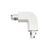 Element intermediar L de conectare sina 4 fire Nova Luce Track, alb