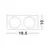 Rama spot fix Nova Luce Cid, alb nisipiu, 6206