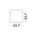 Spot LED Nova Luce Panel, 18W, incastrat, alb, 61840004