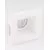 Spot fix Nova Luce Crate, 1xGU10, 12x12 cm, alb, incastrat, trimless