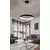 Pendul LED AZzardo Antonio, 32W, negru nisipiu, dimabil, telecomanda