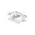 Spot fix Nova Luce Gol, 1xGU10, 12x12 cm, alb, incastrat, IP20