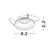 Rama spot fix Nova Luce Mea, 1xGU10, negru, incastrat, 62221