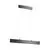 Pendul LED Maytoni Step, 23W, alb-negru