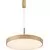Pendul LED AZzardo Marcello, 60W, 3000-6000K, D60 cm, auriu, dimabil, telecomanda