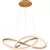 Pendul LED AZzardo Infinity, 80W, auriu, dimabil, telecomanda