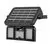 Aplica solara LED Rabalux Lihull, 9.6W, negru-transparent, senzor