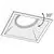 Spot mobil Maytoni Dot, 1xGU10, incastrat, anti-glare, patrat, Ř 80, negru