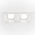 Spot mobil Maytoni Dot, 2xGU10, incastrat, anti-glare, alb