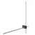 Aplica LED Maytoni Pars, 12W, 3000K, forma L, auriu-negru