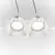 Spot mobil Maytoni Dot, 2xGU10, incastrat, anti-glare, alb