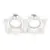 Spot mobil Maytoni Dot, 2xGU10, incastrat, anti-glare, alb