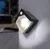 Aplica LED cu senzor Globo Lighting Solar, 0.48W, alb opal-negru, IP44